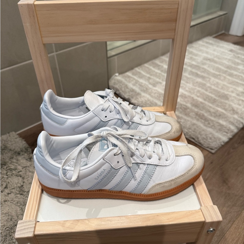 Adidas Sambas Light Blue Stripes